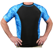 Hommes personnalisés Rash Guard Custom Short Sleeves Rash Guard